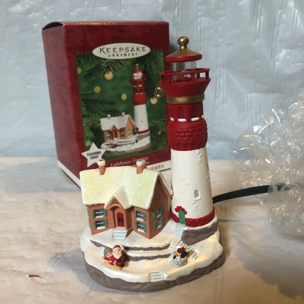 Lighthouse Greetings Magic Hallmark ornament MIB